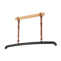**Houten Kledinghanger met Lederen Lussen**